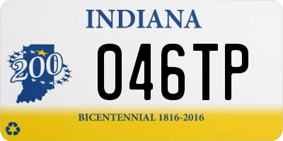 IN license plate 046TP