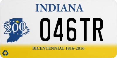 IN license plate 046TR