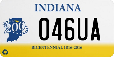 IN license plate 046UA