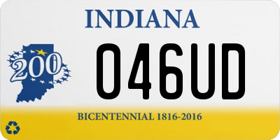 IN license plate 046UD
