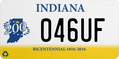 IN license plate 046UF