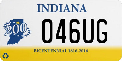 IN license plate 046UG