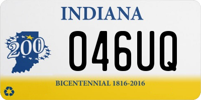 IN license plate 046UQ