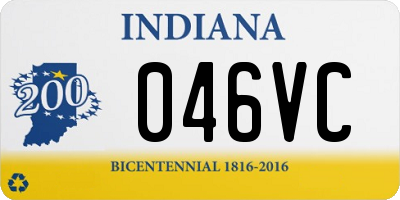 IN license plate 046VC