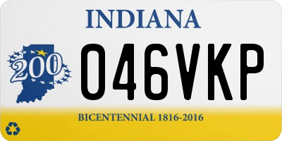 IN license plate 046VKP