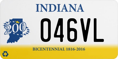 IN license plate 046VL