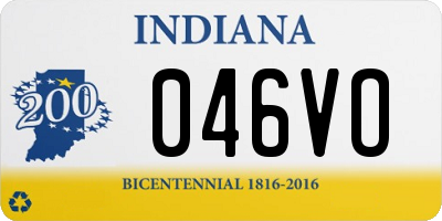 IN license plate 046VO