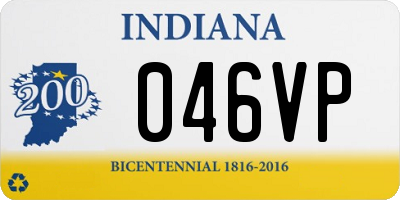 IN license plate 046VP