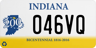 IN license plate 046VQ