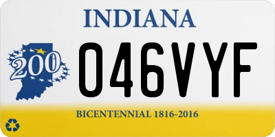 IN license plate 046VYF
