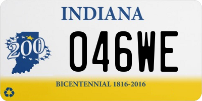 IN license plate 046WE