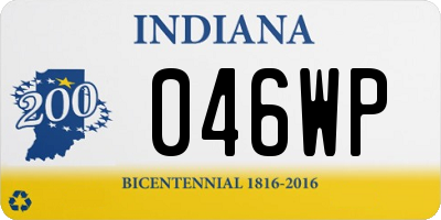 IN license plate 046WP