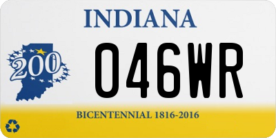 IN license plate 046WR