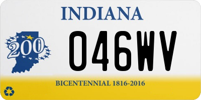 IN license plate 046WV