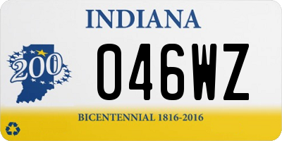 IN license plate 046WZ