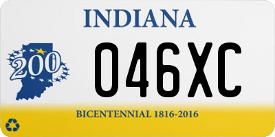 IN license plate 046XC