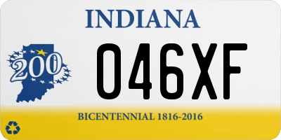 IN license plate 046XF