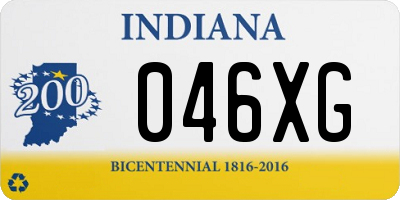 IN license plate 046XG