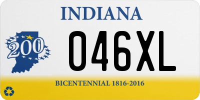 IN license plate 046XL