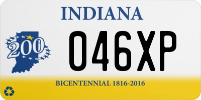 IN license plate 046XP