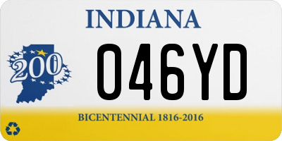 IN license plate 046YD