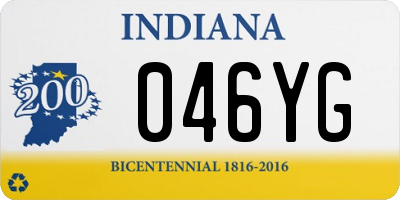 IN license plate 046YG