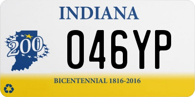 IN license plate 046YP