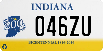 IN license plate 046ZU