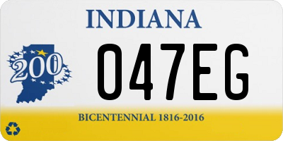 IN license plate 047EG