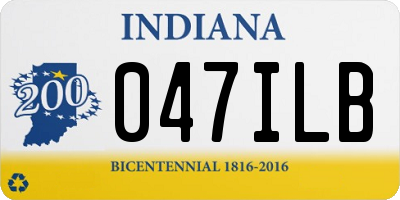 IN license plate 047ILB