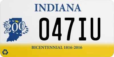 IN license plate 047IU