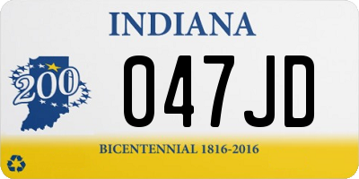 IN license plate 047JD