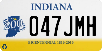 IN license plate 047JMH