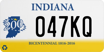 IN license plate 047KQ