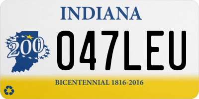 IN license plate 047LEU