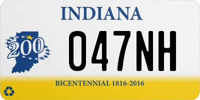 IN license plate 047NH