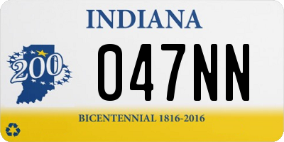 IN license plate 047NN