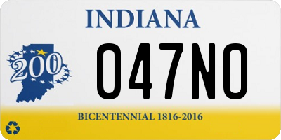 IN license plate 047NO