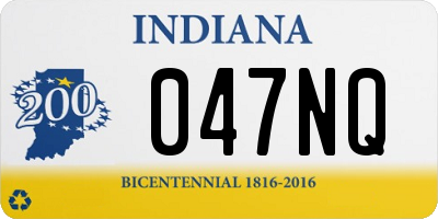 IN license plate 047NQ