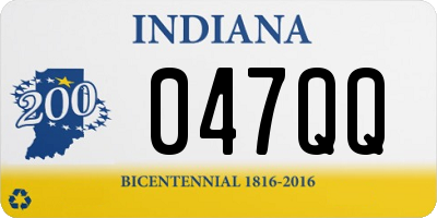 IN license plate 047QQ