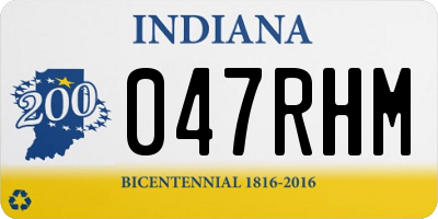 IN license plate 047RHM