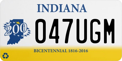 IN license plate 047UGM