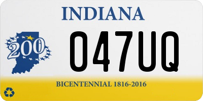 IN license plate 047UQ