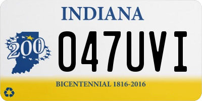 IN license plate 047UVI