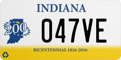 IN license plate 047VE