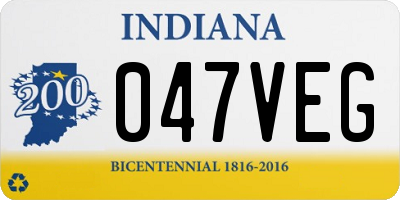 IN license plate 047VEG