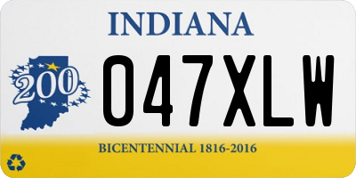 IN license plate 047XLW