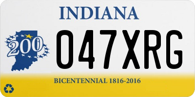 IN license plate 047XRG