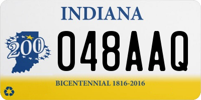 IN license plate 048AAQ