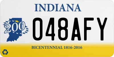 IN license plate 048AFY